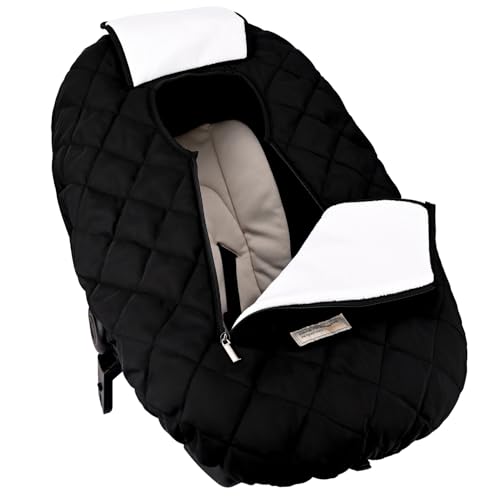 Bebamour Infant Car Seat Cover Universal Warm Baby Autositz Fußsack Anti Wind und Wasser Front Zip Tür Maschine waschbar