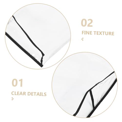 Fundas para sillas de salon BESTYASH transparentes en pvc resistente 4