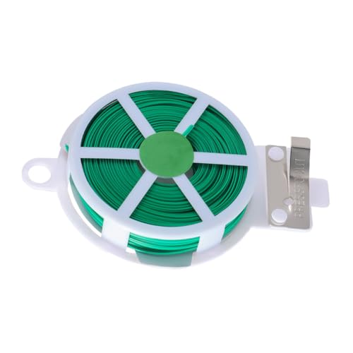 LOORGVEL 3 Rollen Pflanzendraht mit Kunststoffbeschichtung Flexible Wetterfeste Garten Kabelbinder zum Pflanzenbinden und Kletterschutz pro Vielseitig Verwendbar für Gartenarbeit und