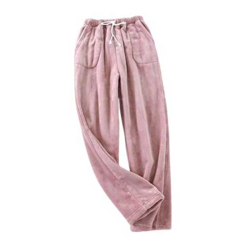 Image of codcm Womens Plaid Fluffy Pajama Pants Fuzzy Fleece Cozy Lounge Pants with Pockets Winter Warm Pj Bottoms