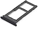 Ricambio TRAY HOLDER Vassoio alloggio slitta Micro Sd +porta nano scheda Sim" BLACK" per Samsung GALAXY S8 G950 G950F S8 PLUS + G955 G955F