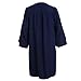 Newrara Unisex Premium Matte Graduation Gown Only (57FF(6'0