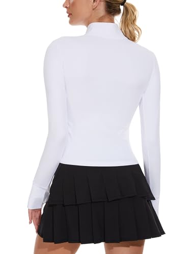 M MOTEEPI Cropped BBL Jaquetas femininas para corrida com bolsos com zíper para treino atlético jaqu