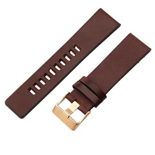 Bracelet montre cuir 24mm queue carrée style vintage élégant pour Diesel DZ1405
