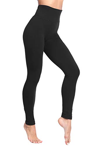 LUOYANXI High Waist Tummy Control Leggings for Women Winter Warm Fleece Lined Seamless