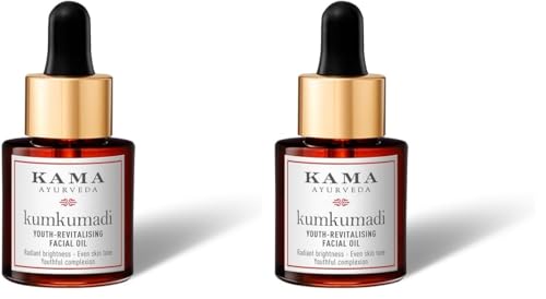 Image of Kama Ayurveda Kumkumadi Youth-Revistalising Facial Oil | Rich in Vitamin A & C (Pack of 2)