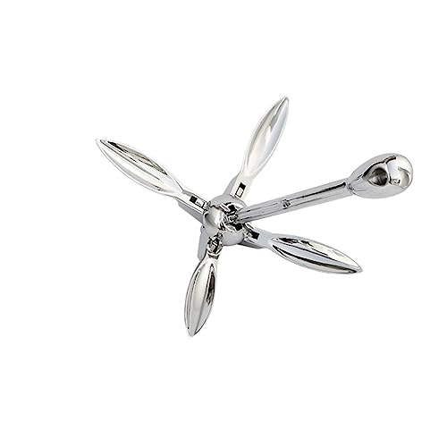 Miniatura 5 de Ljfmdln Ancla De Barco Plegable De Acero Inoxidable 316, Ancla De Rezón De 1.5lbs-13.2lbs For Kayak, Canoa, Accesorios De Ancla For Embarcaciones De Moto Acuática Size : 5.5 Lb 2.5 Kg