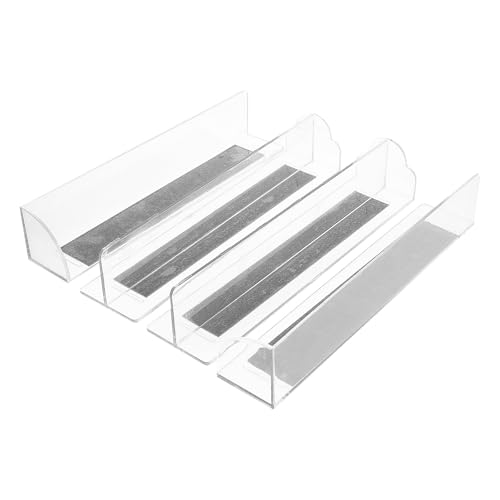 Mikikit Klassifizierungsblenden 4 Stück Acryl Regalteiler für Supermärkte und Convenience Stores zur Warenorganisation und Arbeitsoptimierung