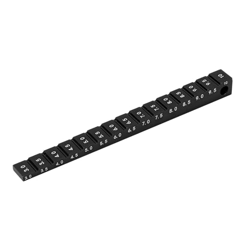 Aluminum Alloy Ride Height Adjustable 3‑10mm for 1/10 RC Drift Car Chassis, Portable, Measurement...