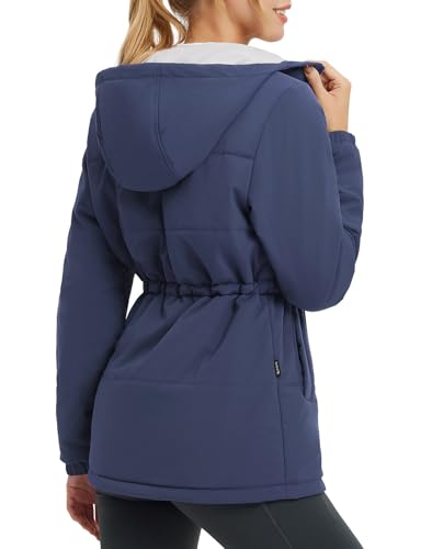 baleaf Women's Long Puffer Jacket Quilted Jackets Winter Coat with Hood Warm Lightweught Insulated Hiking Snow2