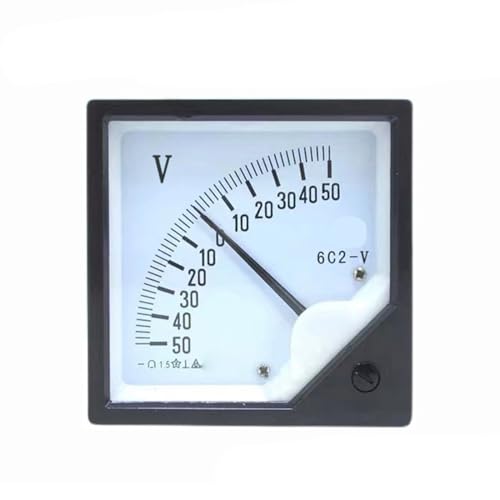 Voltmètre pointeur 6C2-V aiguille centrale pour tableau de distribution électrique bipolaire