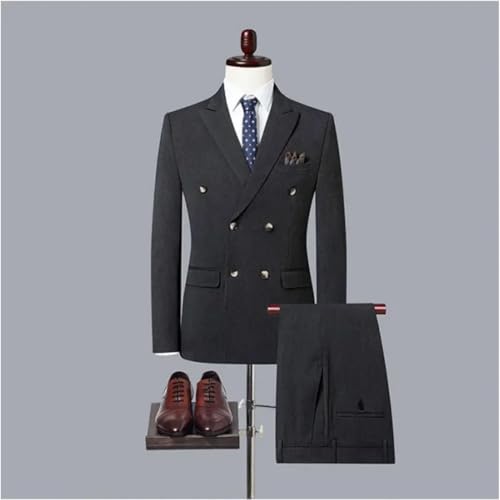 スーツ beautiful people jacket&pants mens Aesido 2 Piece Business Casual Notch Lapel Men's Suit For