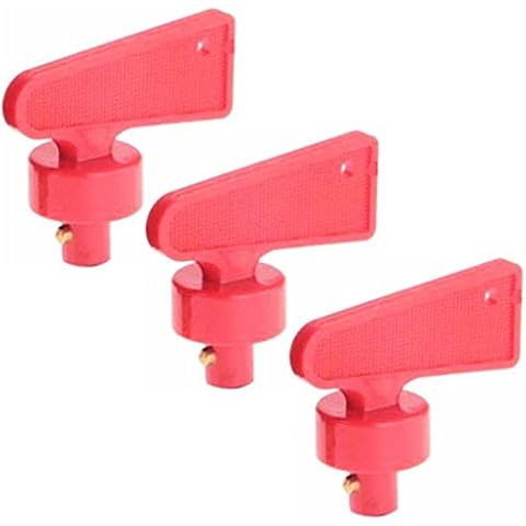 Qiorange 3pcs Kill Switch Spare Key Switch Battery Disconnect Isolator for Car Boat RV ATV Auto Truck Marine Cover