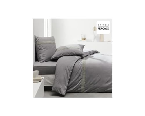 Parrure de lit TODAY Prestige 240 x 260 cm 2 personnes 100% Percale finition macramé Acier - vue 3