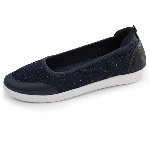 Isotoner Bailarinas Mujer, Armada Lurex, 38 EU
