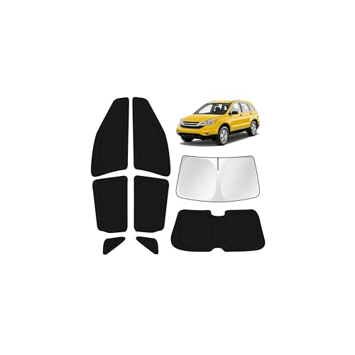 Image of KUST Car Window Shades for Honda CR-V 2007-2011 Windshield Sun Shade Side Window Cover UV Block Privacy Protection Accessories for Camping Blackout Rear Back Full Set 8PCS