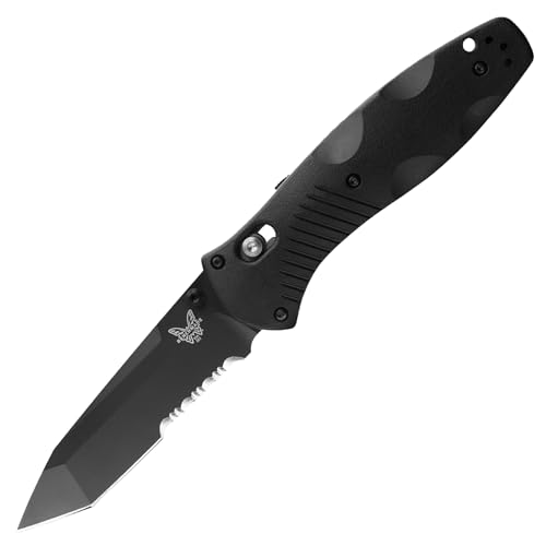 Benchmade - Barrage 583 Tactical Knife, Serrated Tanto Blade with Black Handle (583SBK)
