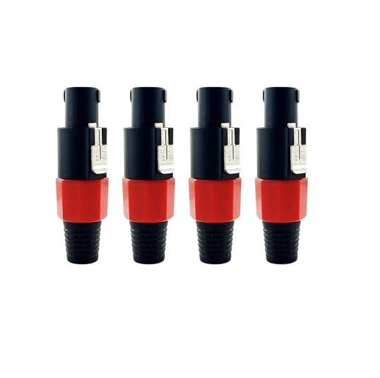 SP Electron 4 Pole Speakon Type Speakon Plug 4 Pin Male + Female Connector For Amplifiers, Pro Audio Systems, Speakers (Pack of 4)-image-10