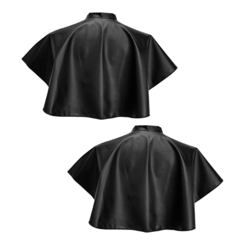 Capa negra impermeable desechable para tintura de cabello 2 unidades miniatura 1