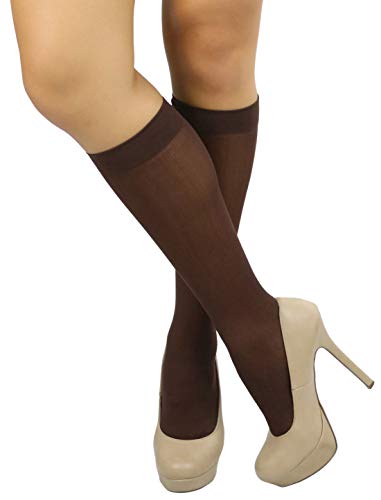 Image of ToBeInStyle Womens Pack of 6 Knee High Trouser Professional Socks