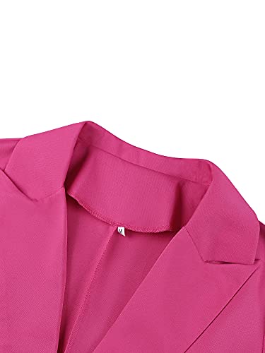 Elegante, effen damesjas, blazer d 'herfst, casual, met knopen, reverskraag, lange mouwen, met zakken, slim fit, vintage hoge taille - Image 5