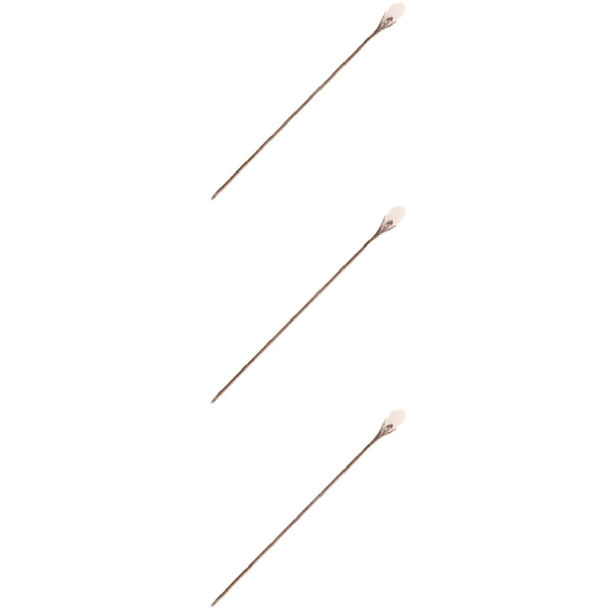 FRCOLOR 3stücke Vintage Haarstab Für Frauen Minimalistisches Haarschmuck-accessoire Für Hochzeiten Partys Und Alltag Elegante Haarnadel Im Klassischen Design