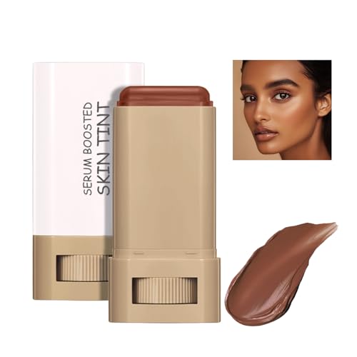 Melsintern Foundation Stick - Skin Tint & Contour Stick, Serum-Boosted Beauty Balm, Buildable Coverage, Natural Finish, Long-Lasting Wear, For Many Skin Tones (02#)