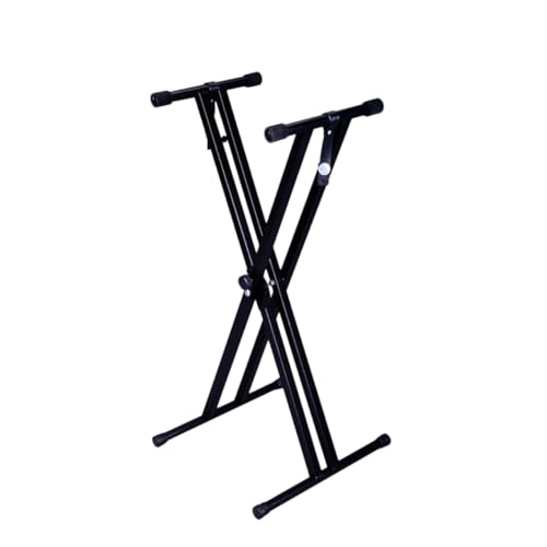 SUPVOX Iron Keyboard Stand Adjustable Electronic Organ Rack 4 Holes for Stability Lightweight Portable