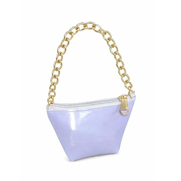 Trendy Mini Chain Handle Handbag for Women – Stylish Compact Party Purse, Glossy Finish Cute Fashion Pouch-image-10