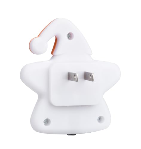 Image of Cute LED Plug-in Night Light with Light Sensor - Blue + White