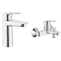 GROHE BauEdge | Badarmatur - Einhand-Wannenbatterie, chrom | 23334000 & BauEdge | Badarmaturen-Einhand-Waschtischbatterie | DN 15 | M-Size | chrom | 23758000 – Ansicht 1