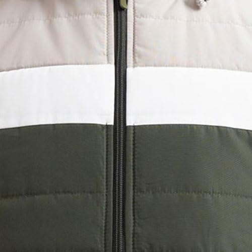 Image of Men's Thermal Jacket Triple Layer Insulated Winter Coat | Water Repellent Windproof Jacket with Detachable Hood | Warm Fleece Lined Travel Outdoor Jacket for Men