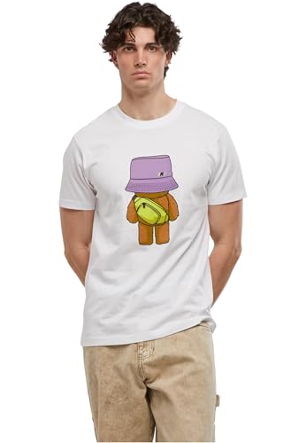Mister Tee Mt2827 T-Shirt Blanc S pour Hommes avec Motif Mister Bear