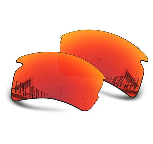 Image of Well-aimed Replacement Lenses Compatible with Oakley Flak 2.0 | Flak 2.0 XL Sunglasses - Red Iridium Polarized