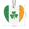 Irish Flag with Shamrock 3 PCS Car Air Freshener Hanging Aromatherapy Tablets Automotive Ornament for Auto Room Bathroom Bedside Love form #1