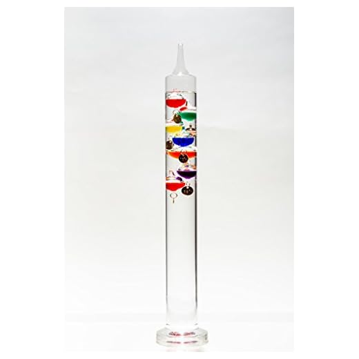 Glassic Gifts Galileo Thermometer (17" Tall)