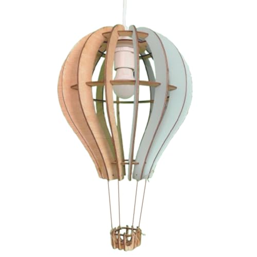 Proc Lámpara infantil techo en madera, lámpara bebé techo, lámpara infantil globo, decoración infantil habitación, lámpara de techo infantil (Madera)