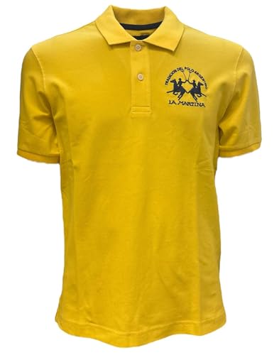 Polo jaune La Martina en coton pour homme élégant et confortable