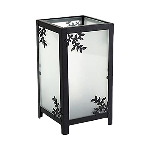 OSALADI Vintage Candlestick Desktop Decor Candle Holder Decor for Table Decorations for Home Candle Light Bulb Shade Frost Glass Lamp Shade Table Centerpiece Candles Holder Chinese Style