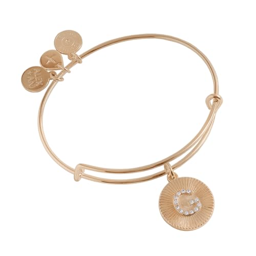 Image of Alex and Ani Initial I Pave Starburst Texture Bangle