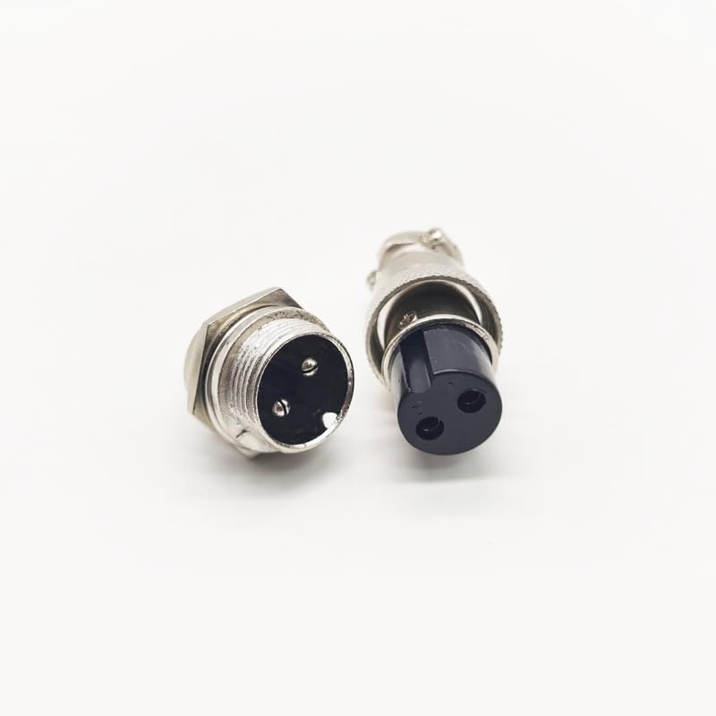 Conector de Aviación GX20 2 Pines Pack 2 Pzas miniatura 2