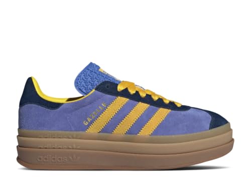 Image of adidas Gazelle Bold Women's Sneakers, Night Indigo /EQT Yellow /Real Lilac, Size 9