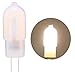 Produktbild 1 Stück G4 1.5W Bi-Pin Stiftsockel-Lampe 20W Halogenlampen Ersatz, 150LM Warmweiß 3000K, DC/AC 12V, globaler 360° Abstrahlwinkel, Nicht-dimmbar