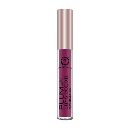 Image of Colors Queen Plum Matte Non Transfer, Water Proof, Liquid Lipstick Magenta 7 ml