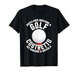 nato per giocare a golf costretto ad andare a scuola bimbo maglietta
