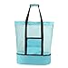 Hillylolly Bolsa de Playa Bolsa Playa grande xxl Familiar, Plegable Bolso Playa Mujer, Bolsas Playa Juguetes, Bolsa Playa con Nevera para Playas, Vacaciones en Familia, Picnics y Campamentos (Verde)