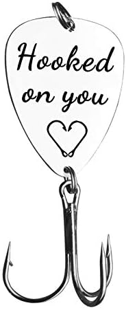 Gifts for Boyfriend Husband Hooked on You Fishing Lures Wedding A...