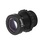 PATIKIL CCTV Camera Lens 12mm Focal Length HD 5MP Security CCTV Camera Lens Wide Angle M12 Mount Fixed Aperture Long Viewing Distance