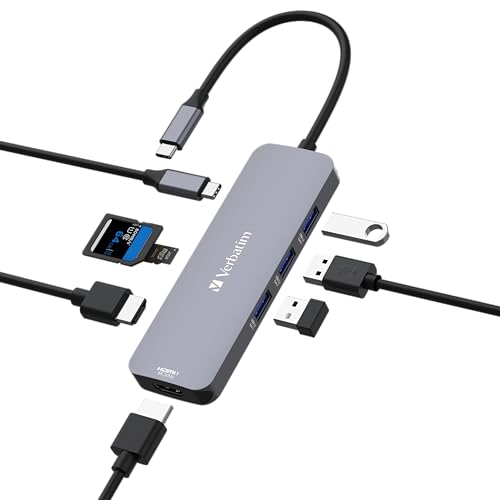 Verbatim USB-C Pro Multiport Hub 8 porte CMH-08, 32151