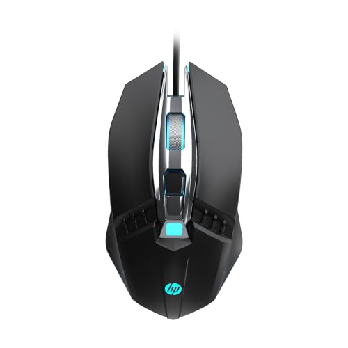 Image of HP M370 Wired Gaming Mouse with RGB Lighting; 7200 DPI; 6 Buttons; Ergonomic Desing for Professional Gamers; 1 Year Warranty; Black; 0.129kg (D69ZRAA)